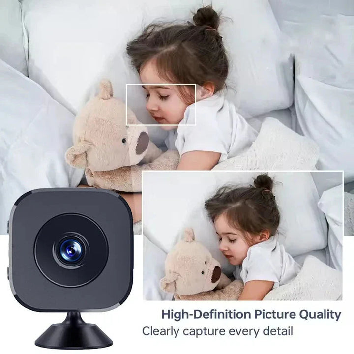 Compact Mini Wireless Security Camera | 1080P HD | Night Vision | Indoor