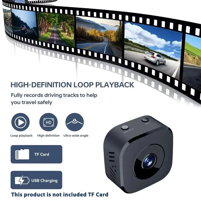 Compact Mini Wireless Security Camera | 1080P HD | Night Vision | Indoor