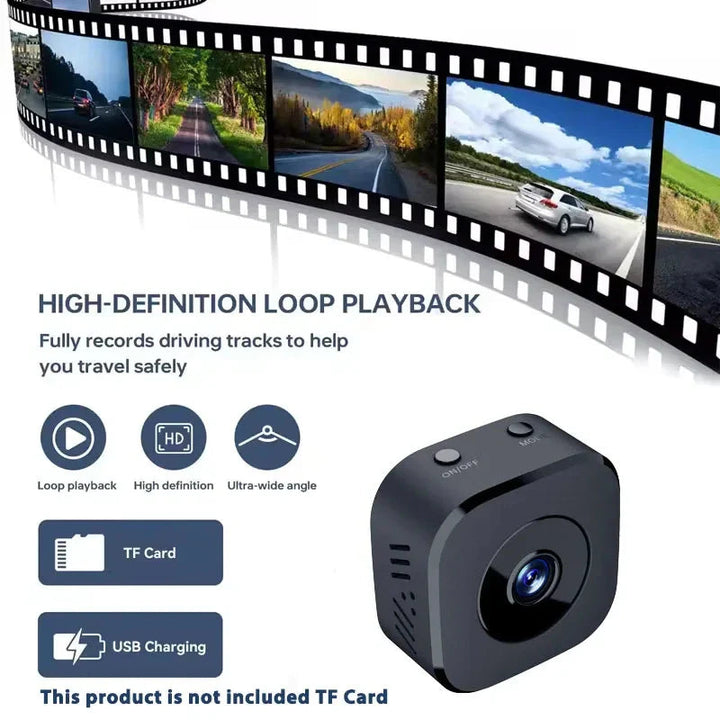 Compact Mini Wireless Security Camera | 1080P HD | Night Vision | Indoor