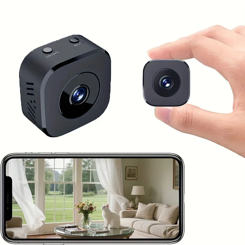 Compact Mini Wireless Security Camera | 1080P HD | Night Vision | Indoor
