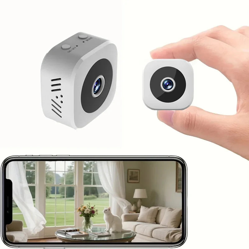 Compact Mini Wireless Security Camera | 1080P HD | Night Vision | Indoor
