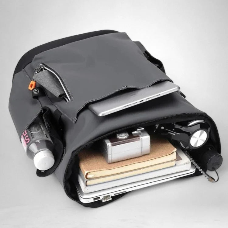 Compact Waterproof Backpack | Flap Top, Diagonal Zip