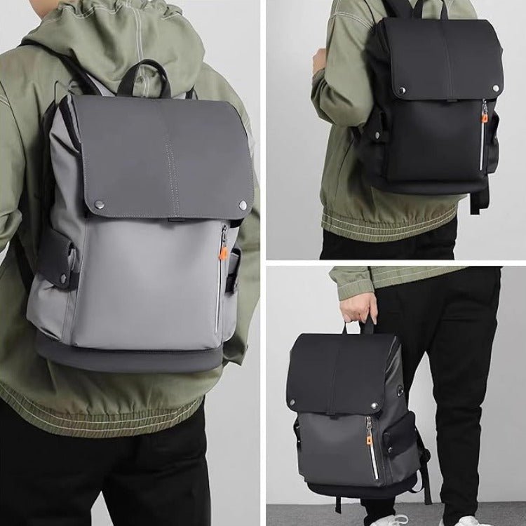 Compact Waterproof Backpack | Flap Top, Diagonal Zip