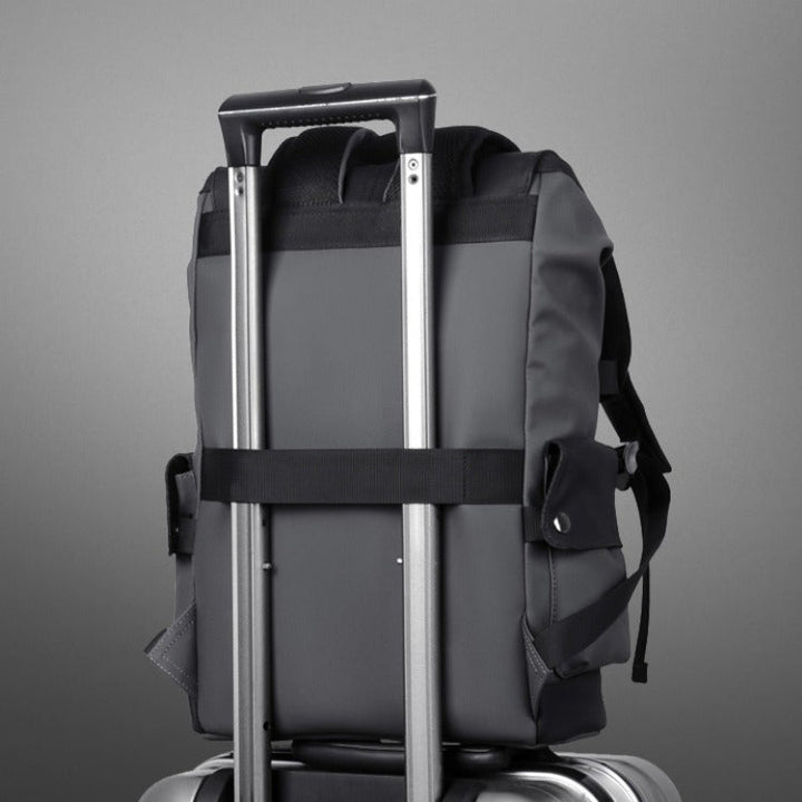 Compact Waterproof Backpack | Flap Top, Diagonal Zip