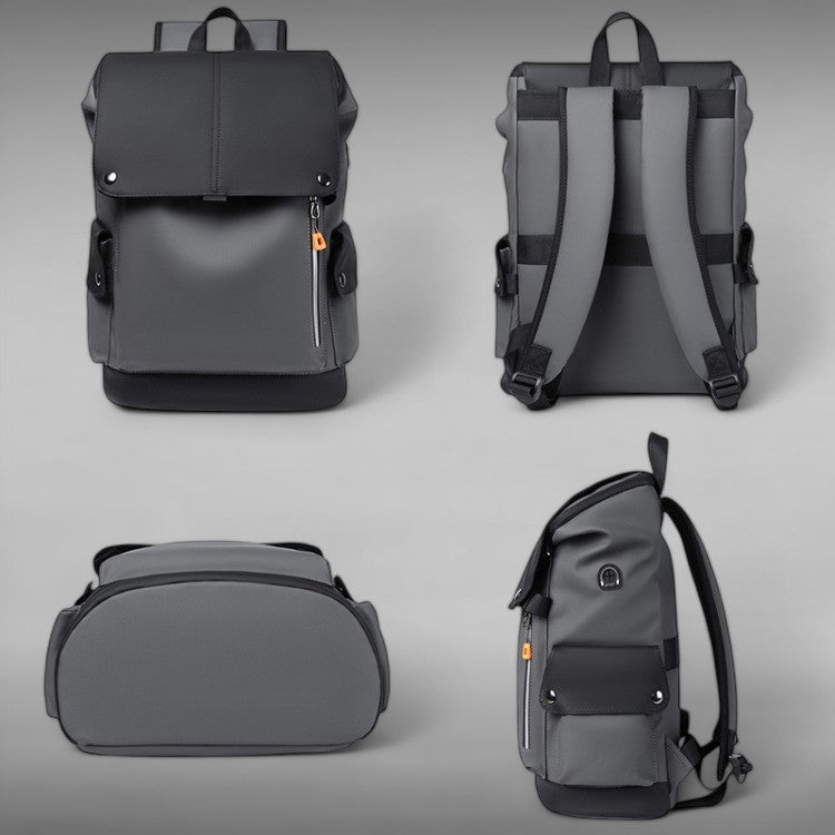 Compact Waterproof Backpack | Flap Top, Diagonal Zip