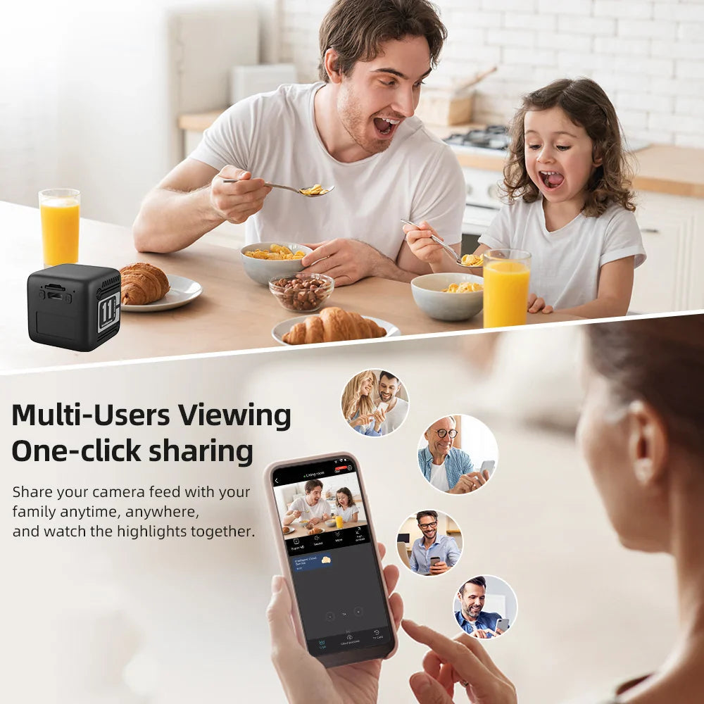 Compact WiFi Security Camera | 1080P HD with Night Vision
