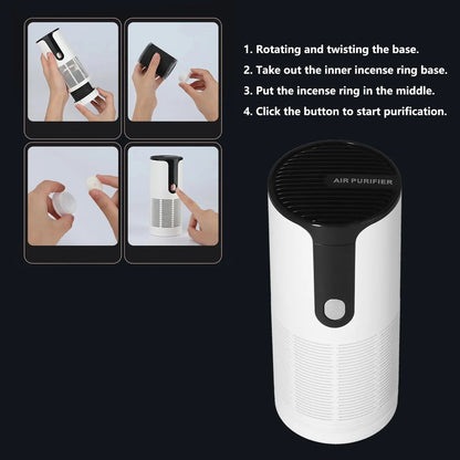 Compact Air Purifier for Home & Car with USB Power | 2-in-1 Humidifier for Cleaner Air 5