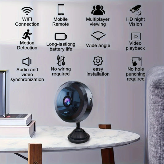 Compact WiFi Security Camera | Night Vision & Motion Detection | Wireless Home Security for Easy Monitoring 2
