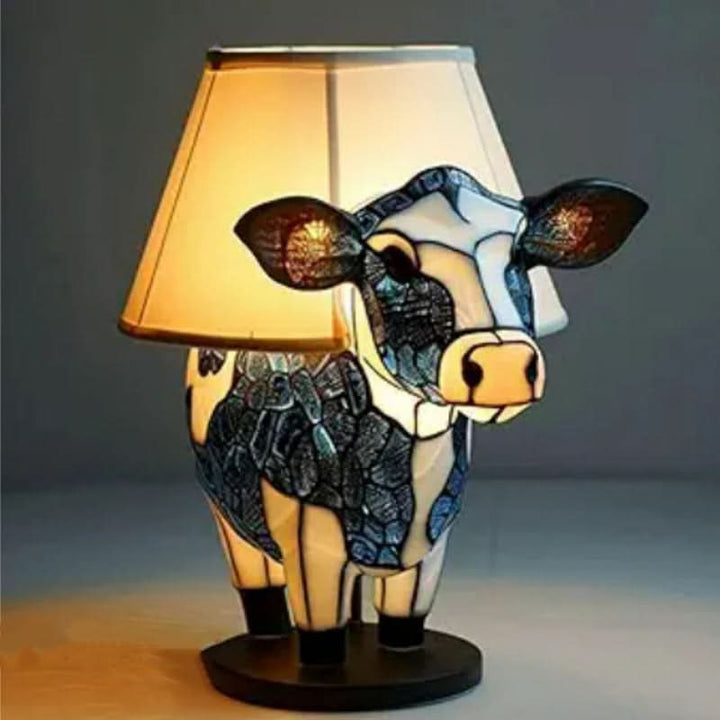 LED Table Lamp Animal Pattern Decorative USB Powered with Warm Light 27