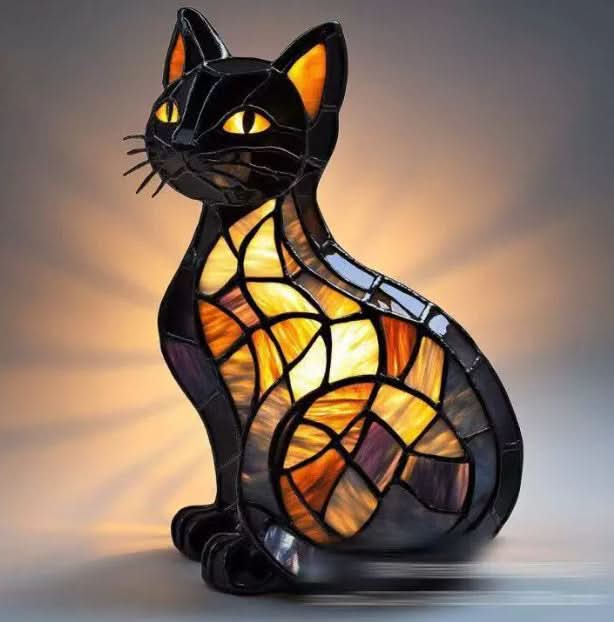 LED Table Lamp Animal Pattern Decorative USB Powered with Warm Light 2