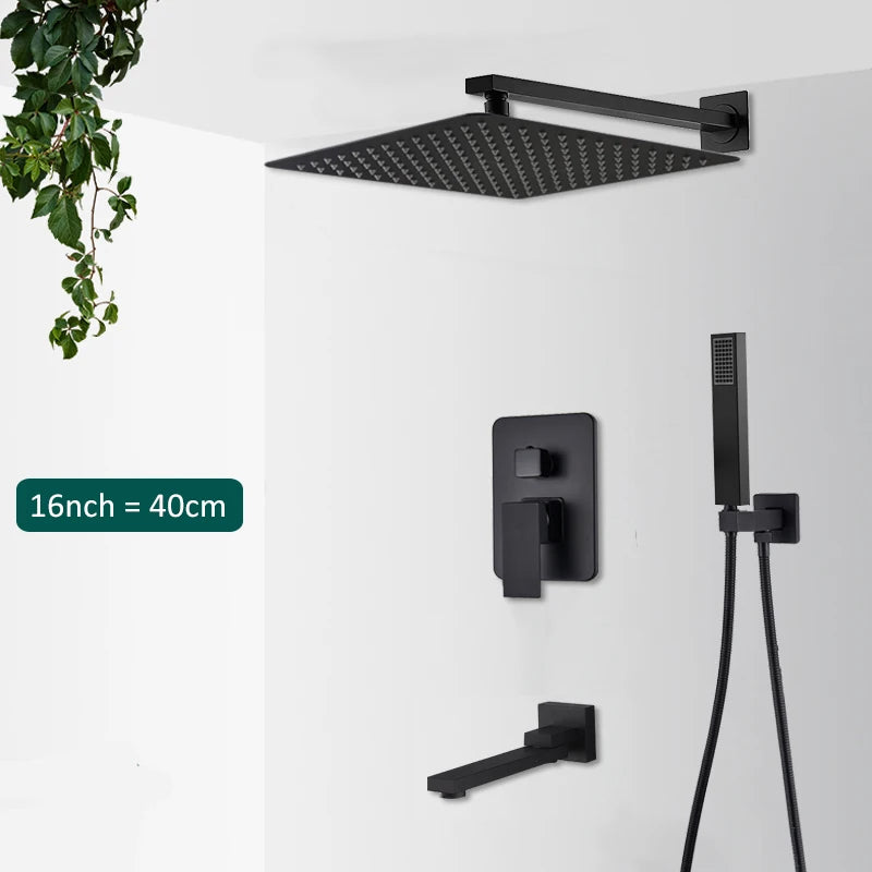 Concealed Rain &amp; Waterfall Shower System