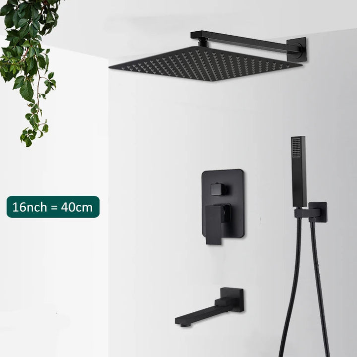 Concealed Rain &amp; Waterfall Shower System