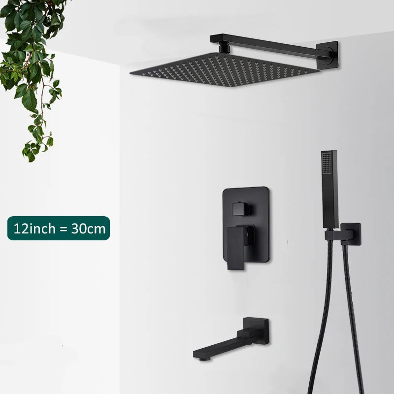 Concealed Rain &amp; Waterfall Shower System