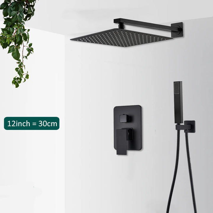 Concealed Rain &amp; Waterfall Shower System