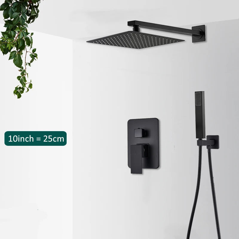 Concealed Rain &amp; Waterfall Shower System