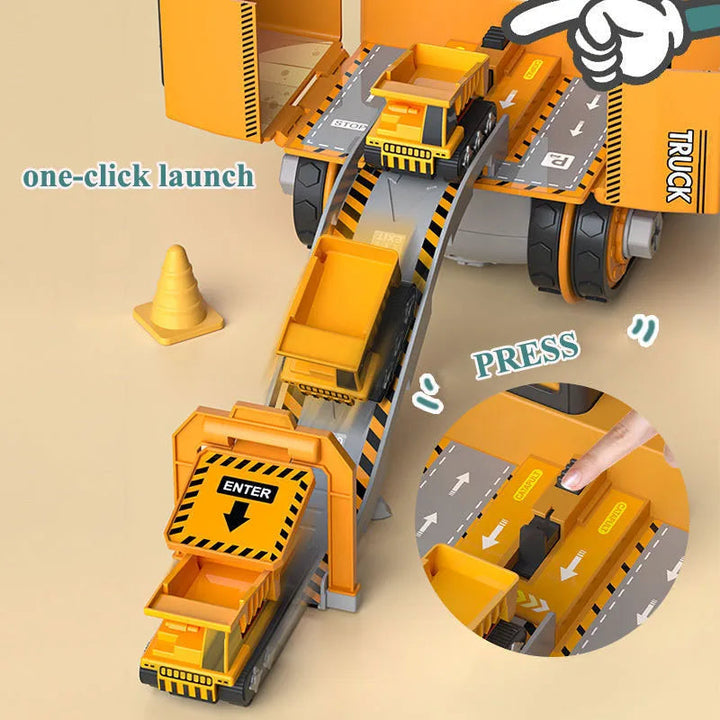 Construction Vehicle Toy Set | Electric &amp; Manual Screwdriver | Ages 3+ | STEM