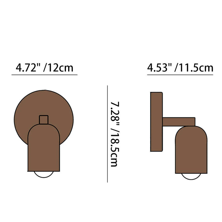 Contemporary Iron | Mini LED Wall Sconce with Matte Finish