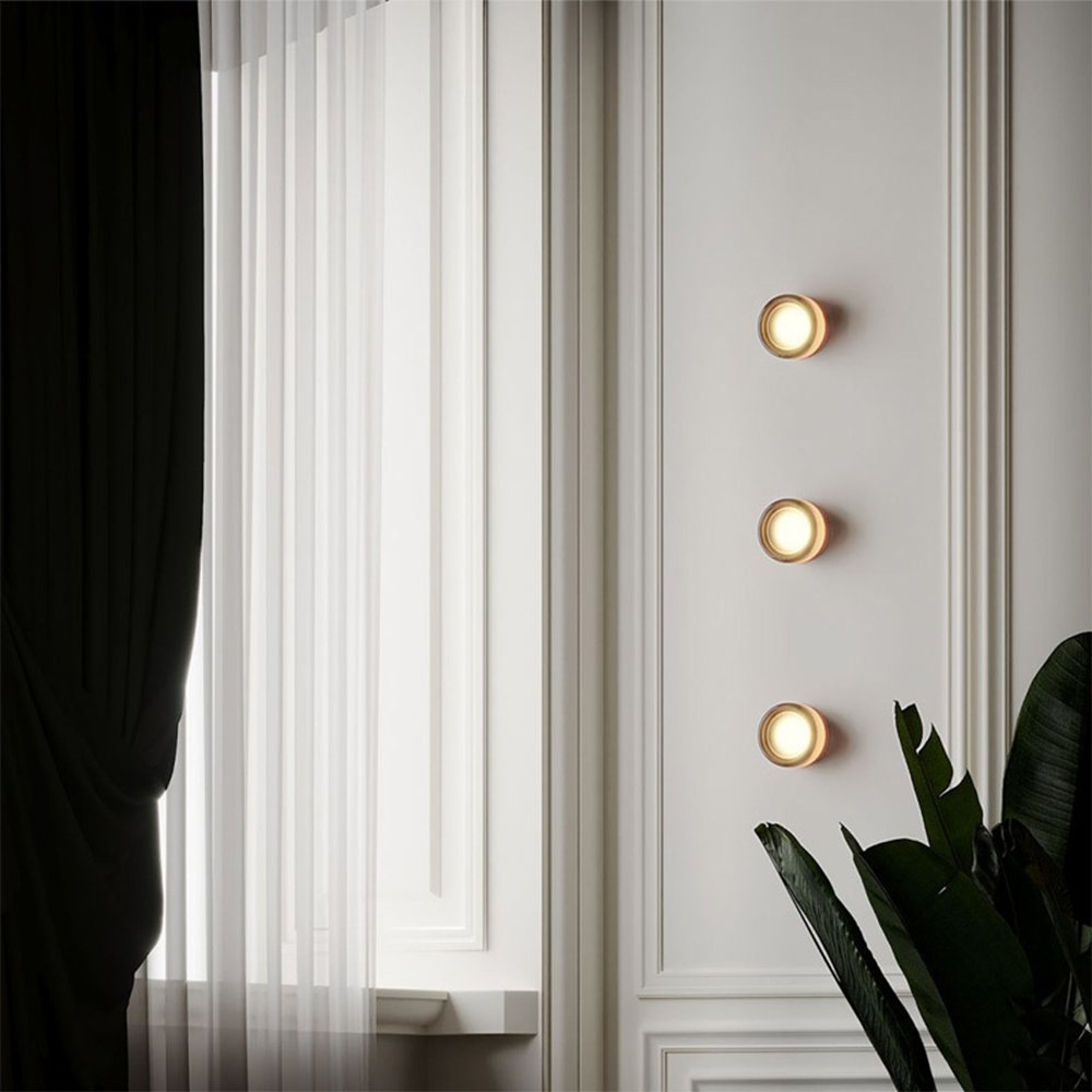Contemporary Wall Sconce Lighting with Dimple Glass Design | Energy-Efficient LED Wall Lamp for Stylish Illumination 1