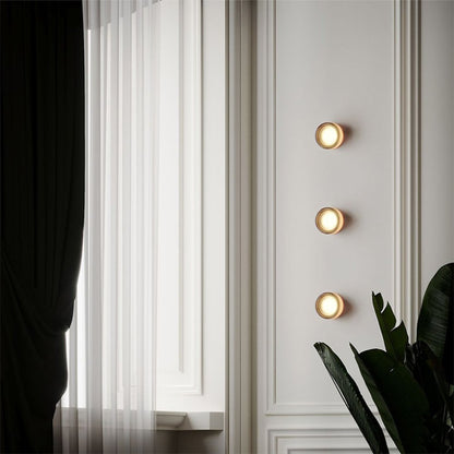 Contemporary Wall Sconce Lighting with Dimple Glass Design | Energy-Efficient LED Wall Lamp for Stylish Illumination 1