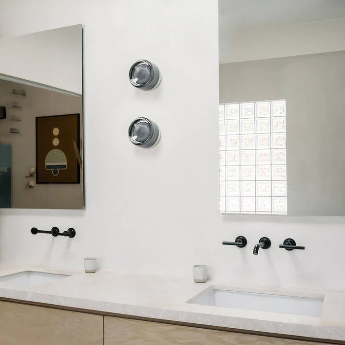 Contemporary Wall Sconce Lighting with Dimple Glass Design | Energy-Efficient LED Wall Lamp for Stylish Illumination 6