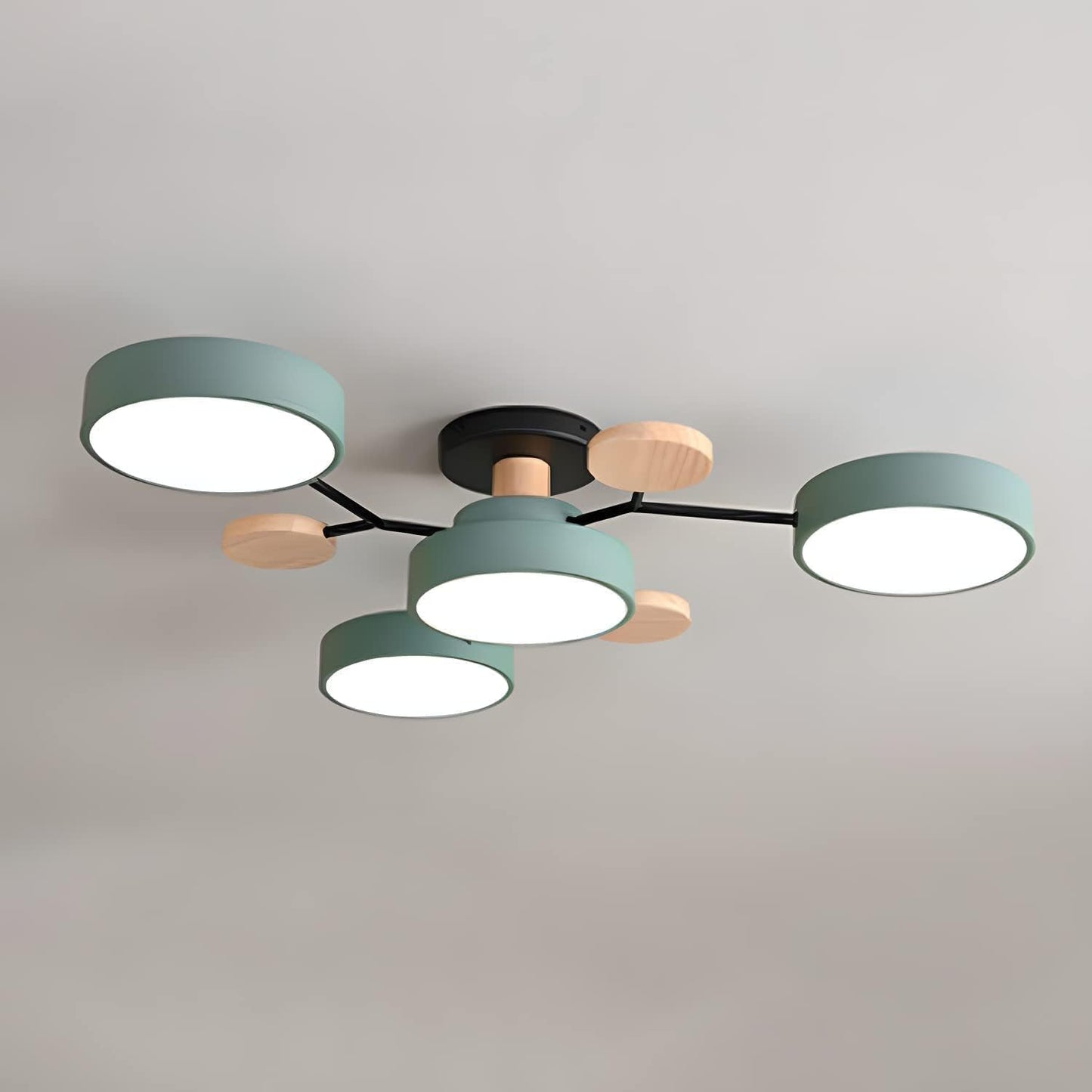 Contemporary | Flush Mount Ceiling Light Fixture with Energy-Efficient LED | Sleek Design for Modern Living Spaces 1