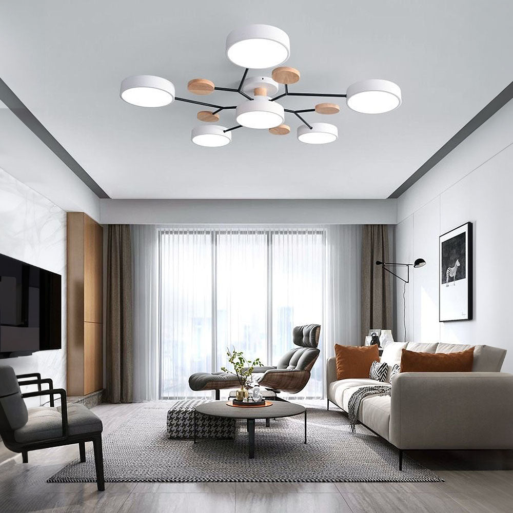 Contemporary | Flush Mount Ceiling Light Fixture with Energy-Efficient LED | Sleek Design for Modern Living Spaces 13