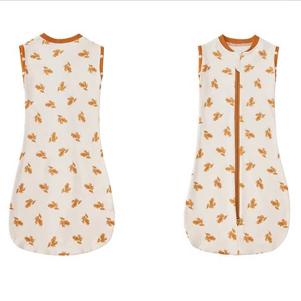 Convertible Baby Sleeping Bag Dual Zipper Swaddle Sack
