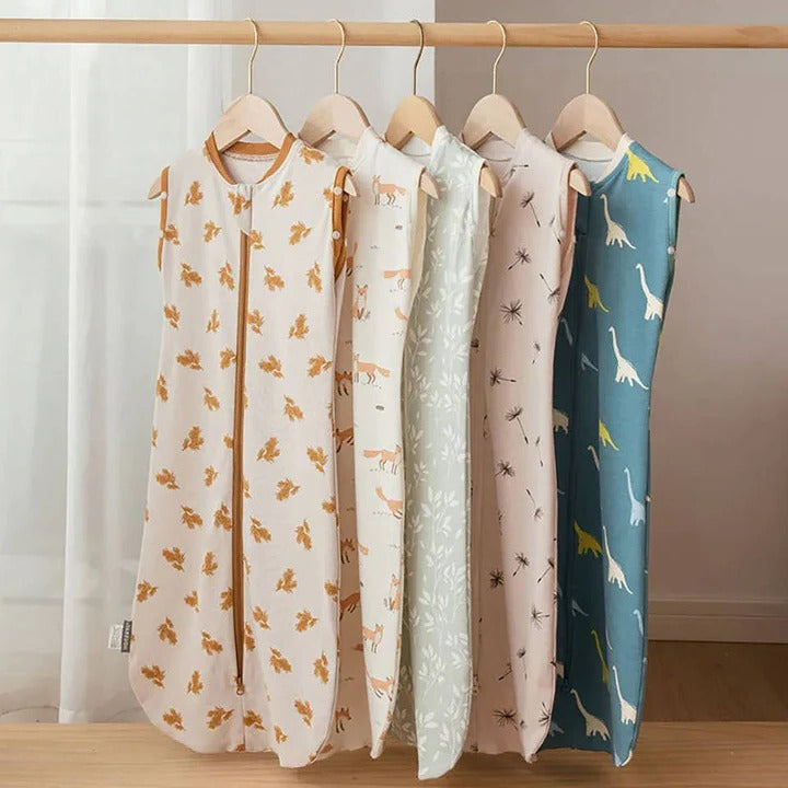 Convertible Baby Sleeping Bag Dual Zipper Swaddle Sack