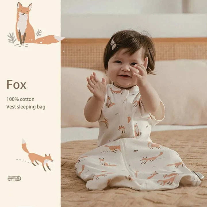 Convertible Baby Sleeping Bag Dual Zipper Swaddle Sack