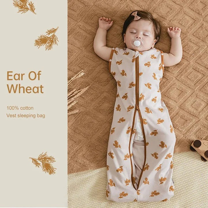 Convertible Baby Sleeping Bag Dual Zipper Swaddle Sack
