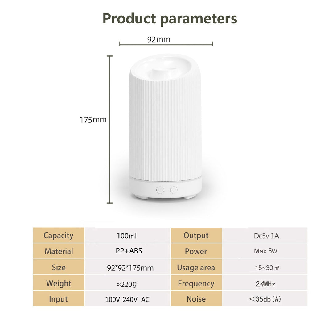 Cool Mist Humidifier &amp; Essential Oil Diffuser | Ultra-Quiet 36dB | 100ml | Remote Control | 8hr+
