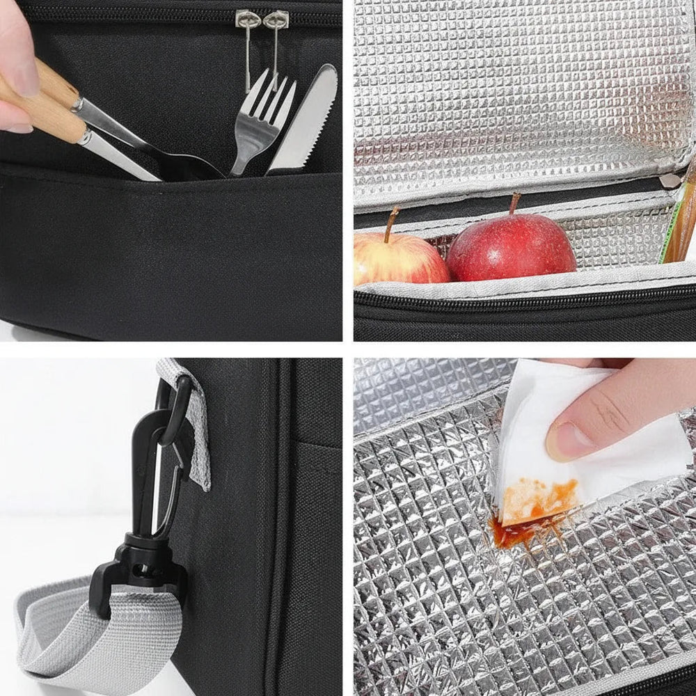 Cooler bag with carrying handle and shoulder strap 1