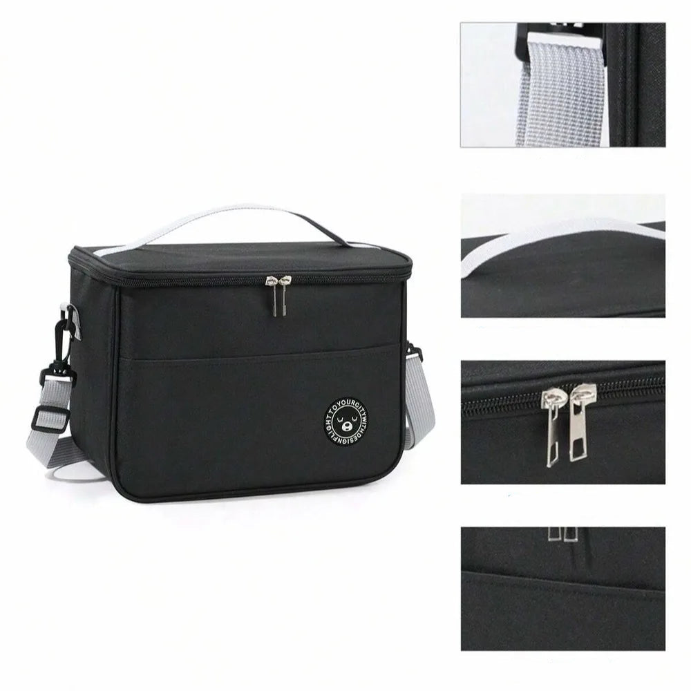 Cooler bag with carrying handle and shoulder strap 4