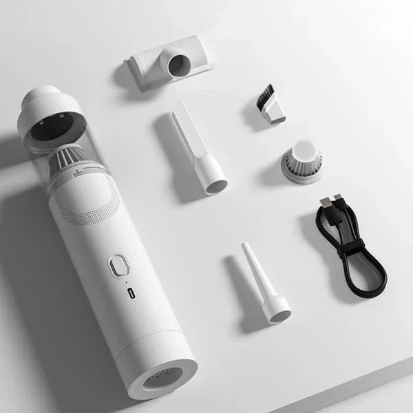 Cordless Car Vacuum | Handheld Body, Angled Crevice Nozzle