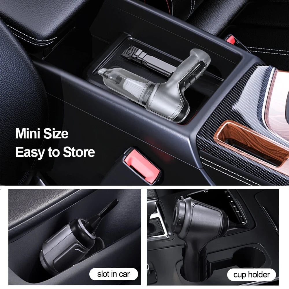 Cordless Handheld Car Vacuum Cleaner | 95,000PA Suction, Vacuum & Blower | 20-Day Battery, USB-C Charging, 6 Attachments