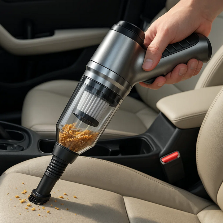 Cordless Handheld Car Vacuum Cleaner | 95,000PA Suction, Vacuum &amp; Blower | 20-Day Battery, USB-C Charging, 6 Attachments