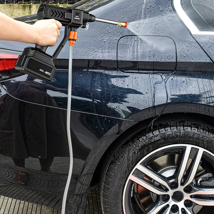 Cordless Pressure Washer | 30 Bar | 3-in-1 Nozzle | 35000mAh | 160 Min Battery | Lightweight