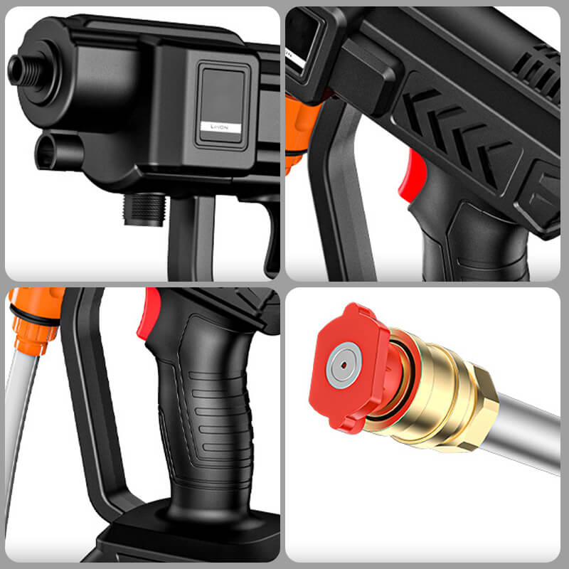 Cordless Pressure Washer | 30 Bar | 3-in-1 Nozzle | 35000mAh | 160 Min Battery | Lightweight