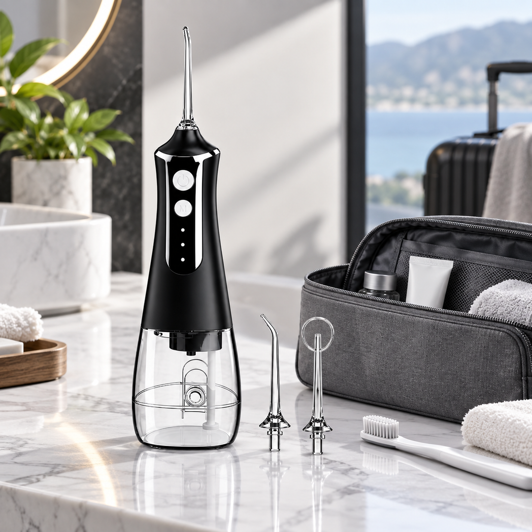 Cordless Water Flosser | 40-130 PSI, 3 Modes, 300 ml Tank | Multiple Nozzles for Braces, Gumline &amp; Everyday Oral Care 3