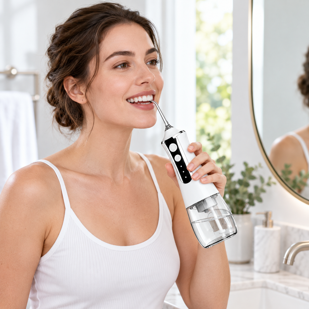 Cordless Water Flosser | 40-130 PSI, 3 Modes, 300 ml Tank | Multiple Nozzles for Braces, Gumline &amp; Everyday Oral Care 6