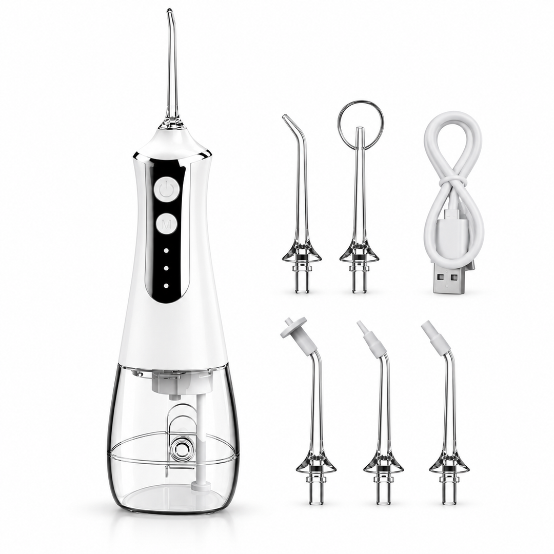 Cordless Water Flosser | 40-130 PSI, 3 Modes, 300 ml Tank | Multiple Nozzles for Braces, Gumline &amp; Everyday Oral Care 4