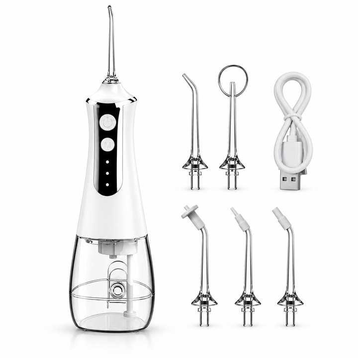 Cordless Water Flosser | 40-130 PSI, 3 Modes, 300 ml Tank | Multiple Nozzles for Braces, Gumline &amp; Everyday Oral Care 4