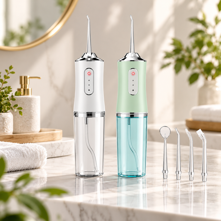 Cordless Water Flosser Rechargeable | Replaceable Nozzles | Gentle Gumline Clean for Sensitive Teeth and Fresh Breath 1