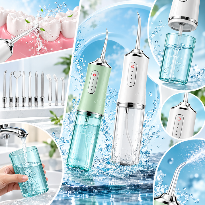 Cordless Water Flosser Rechargeable | Replaceable Nozzles | Gentle Gumline Clean for Sensitive Teeth and Fresh Breath 4