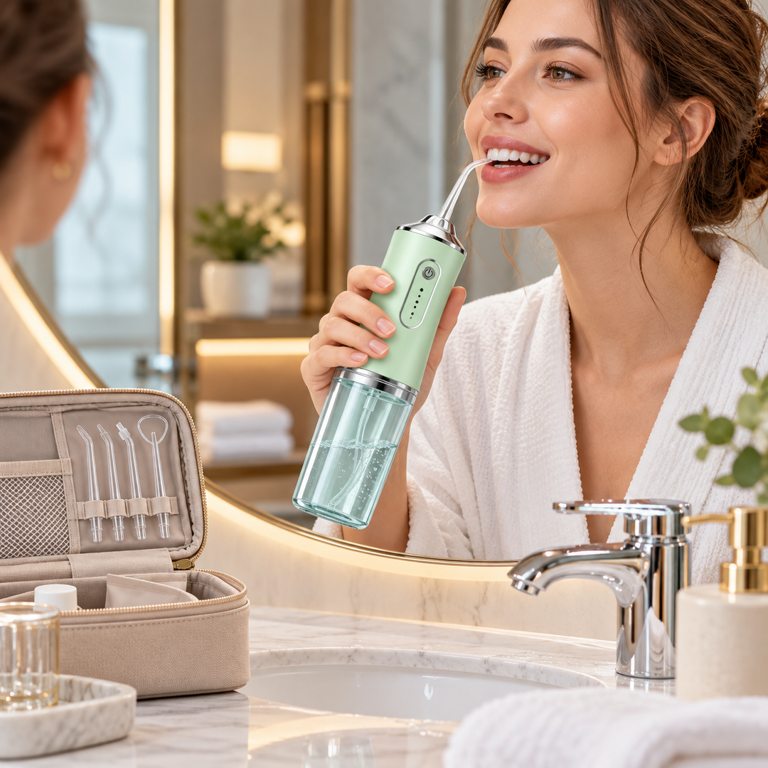 Cordless Water Flosser Rechargeable | Replaceable Nozzles | Gentle Gumline Clean for Sensitive Teeth and Fresh Breath 5