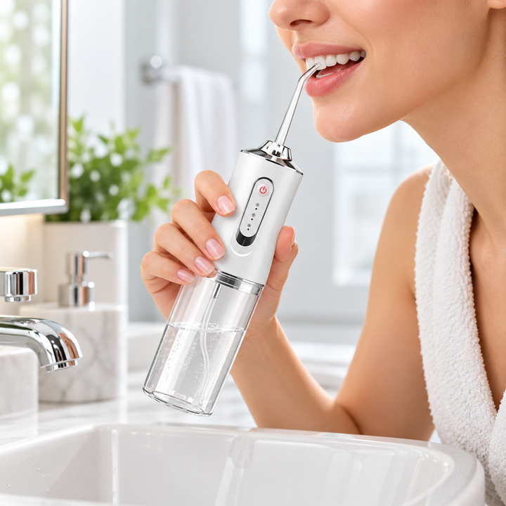 Cordless Water Flosser Rechargeable | Replaceable Nozzles | Gentle Gumline Clean for Sensitive Teeth and Fresh Breath 6