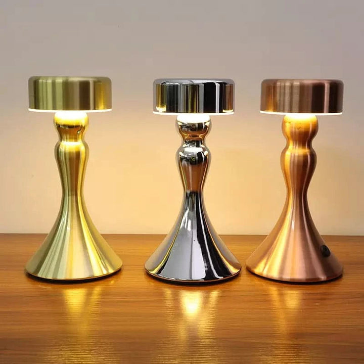 Cordless Table Lamp LED Rechargeable Touch Dimmer Wireless Charging 4