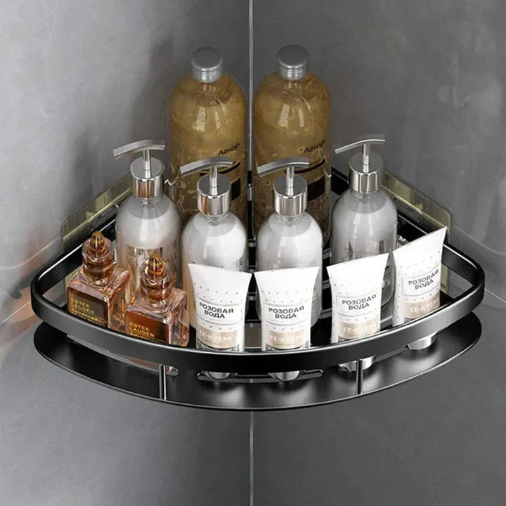 Corner Shelf Aluminum No Drilling | Bathroom Shower Organiser 2-Pack