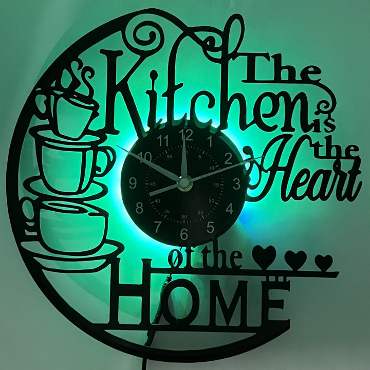 Cozy Kitchen Wall Clock | Decorative Laser Cut Design