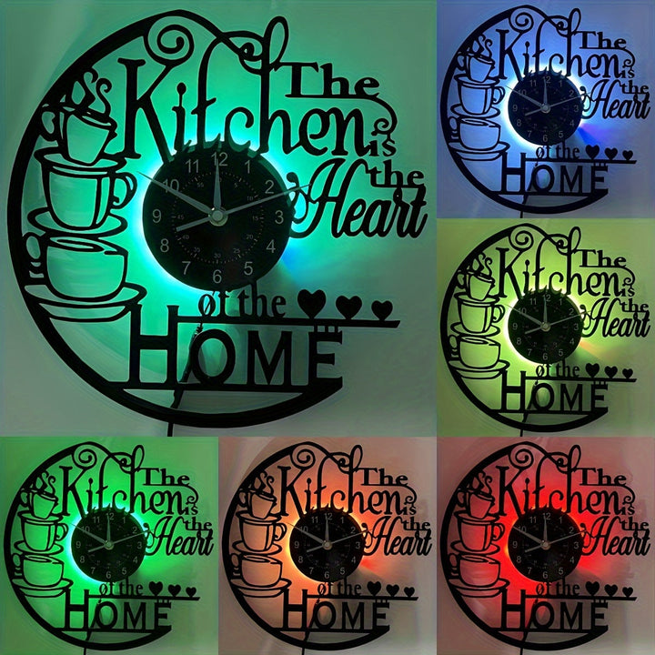 Cozy Kitchen Wall Clock | Decorative Laser Cut Design